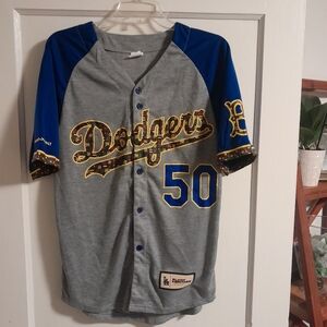 LA Dodgers Mookie Betts SGA Jersey #50 Black Heritage Night 2023 Brooklyn Medium